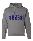 Spencer Center Wolfpack 45206 Hooded Sweatshirt. Preorder $32 / $37