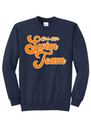 Clinton Hills Swim Team Retro Crewneck Sweatshirt