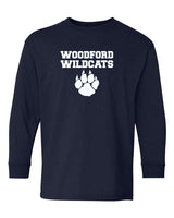 Woodford Wildcats Long Sleeve T-shirt - Youth Sizes