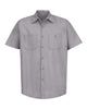 Red Kap Industrial Short Sleeve Work Shirt Plus Sizes