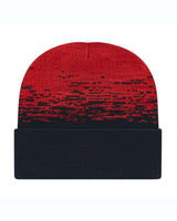 Embroidered Jacquard Patterned Knit Beanie