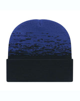 Embroidered Jacquard Patterned Knit Beanie