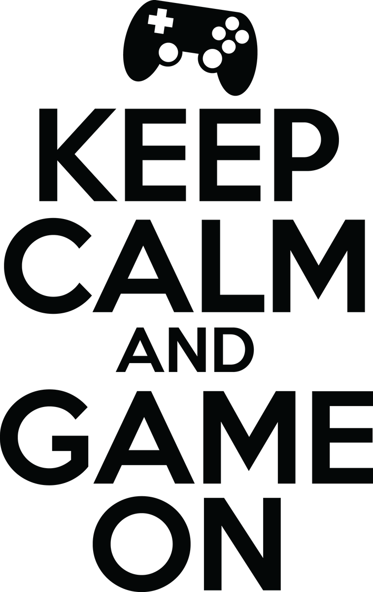 Keep calm, game on – Driftwood Decals