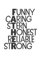 Father word art