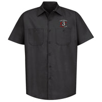 Cincinnati Cycle Club embroidered mechanic's shirt - black