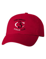 Cincinnati Cycle Club embroidered hat - red