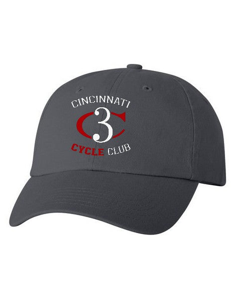 Cincinnati Cycle Club embroidered hat - charcoal