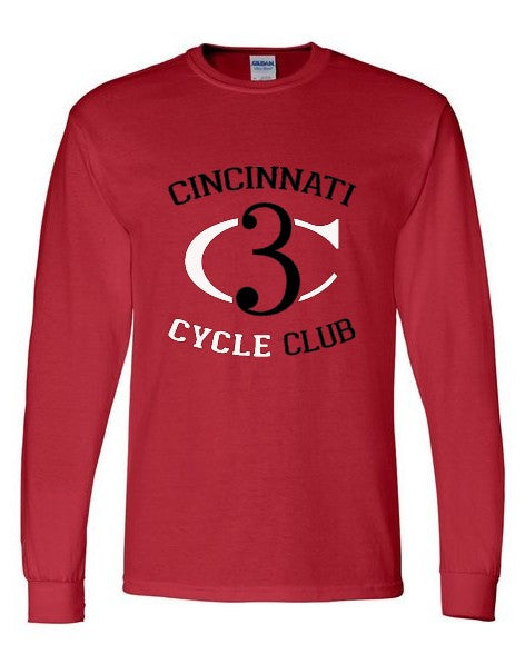 Cincinnati Cycle Club long sleeve shirt - Red