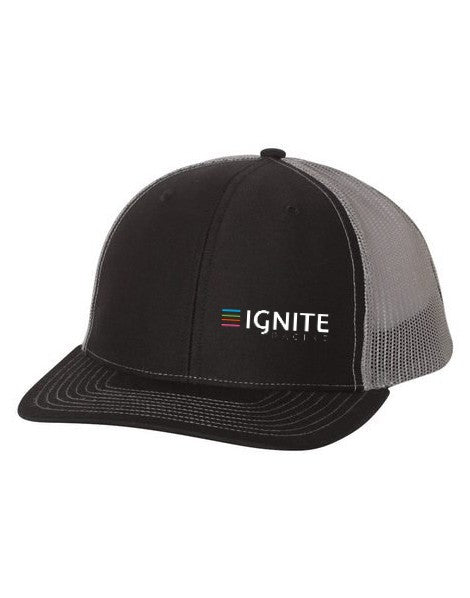 Ignite Racing snapback hat - black