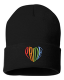 LGBTQ+ Pride Heart Beanie