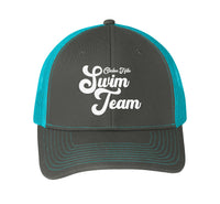 Clinton Hills Swim Team Retro Logo Hat